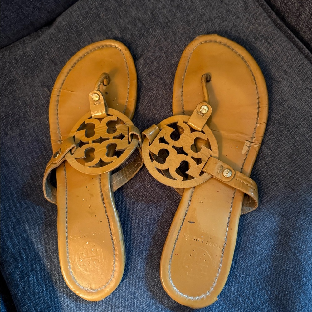 Tory Burch Tan Leather Sandals